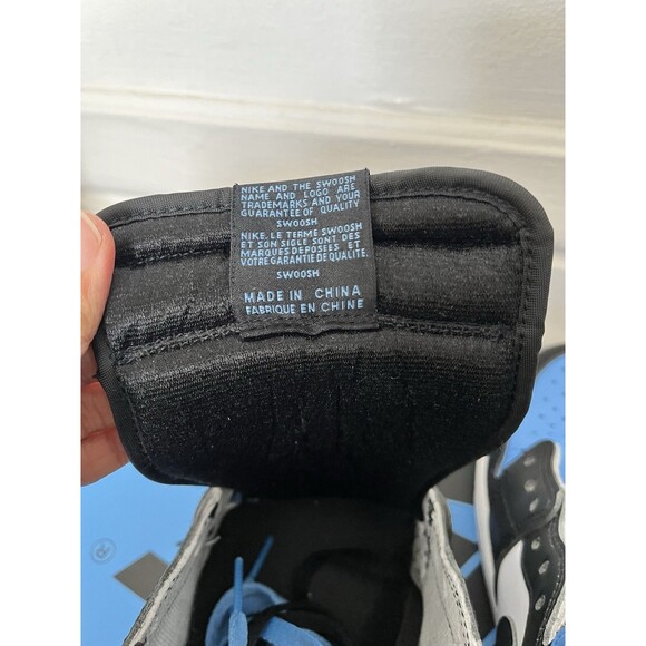 Nike Men’s Size 11.5 Air Jordan 1 Retro OG High Top Blue Black Lace Up With Box - Picture 3 of 12